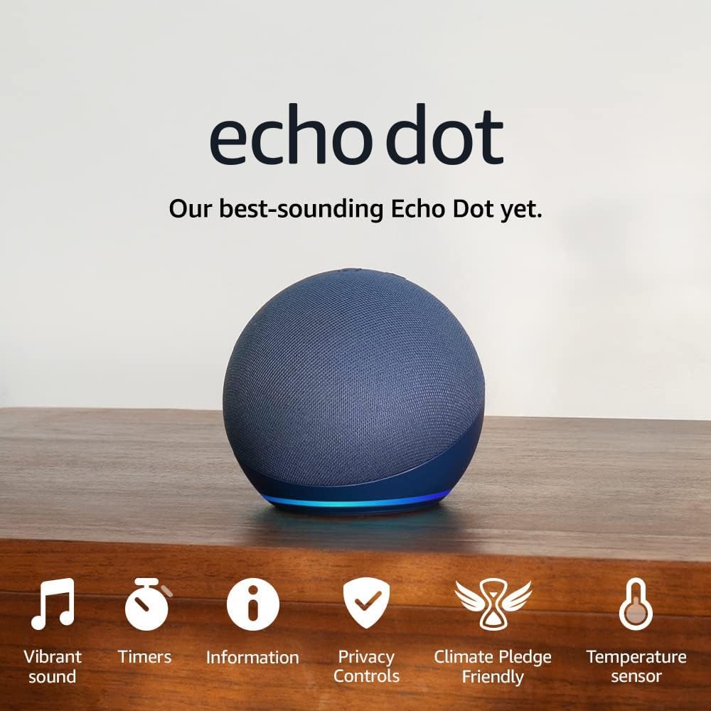 Echo Dot (5th generation, 2022 release) | Deep Sea Blue