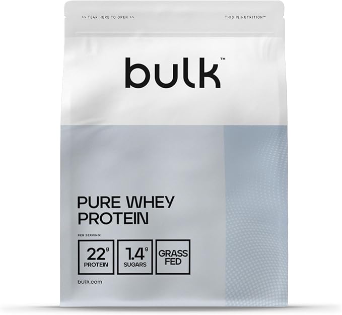 Image of Bulk Pure Whey Protein Powder Shake, Raspberry, 2.5 kg, 83 Servings