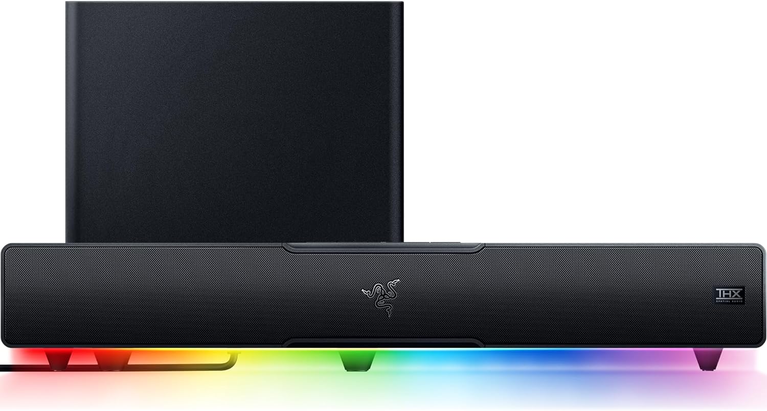 Razer Leviathan V2 - PC Gaming Soundbar with Subwoofer (Prime Deal)