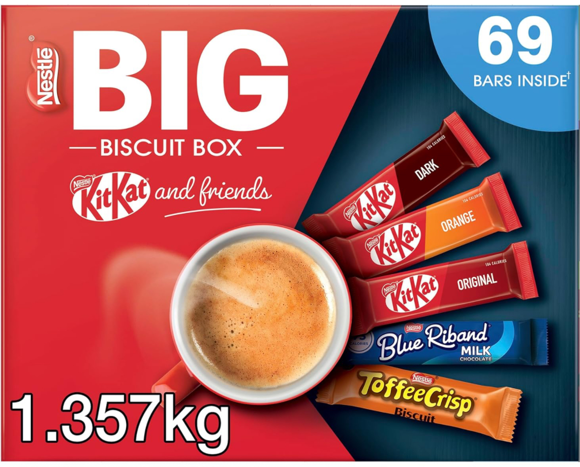 Image of Nestlé Kitkat and Friends Big Biscuit Box | 69 x Chocolate Biscuit Bars